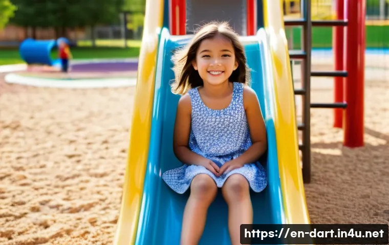 디지털아트 금속 재질 표현법 - **Prompt:** "A young girl, around 7 years old, wearing a colorful, patterned sundress and sandals, p...